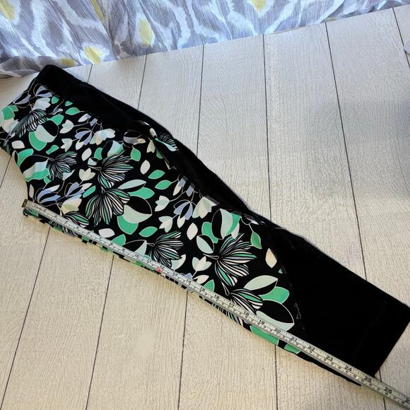 Zelos Black and Floral Exercise Leggings Size Large - Picture 6 of 8